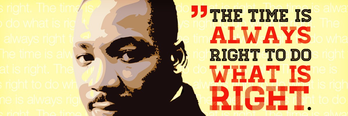 the tie is always right to do what is right - MLK