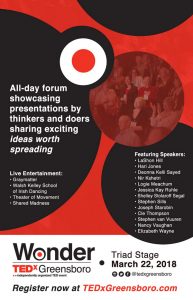 TEDxGreensboro March poster