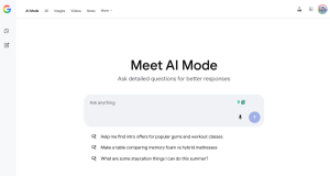 Google's Ai Mode, "ask anything"